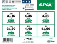 SPAX® Holzbauschrauben-Sortiment L-BOXX Mini WIROX 5000009162019