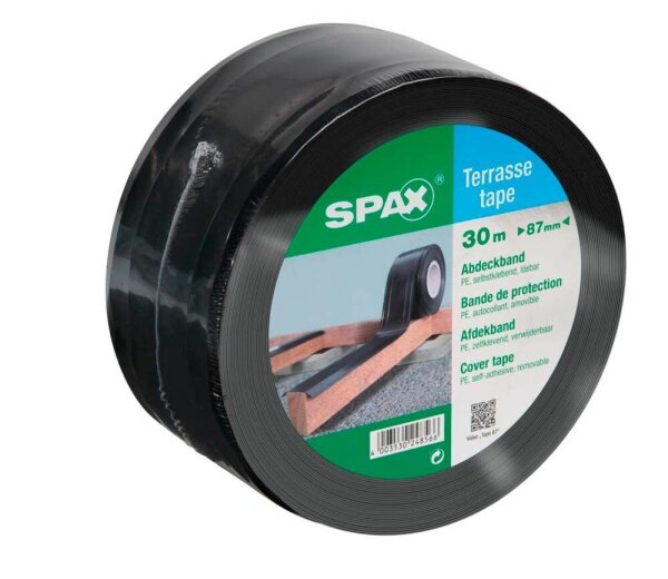 SPAX® Terrassen-Tape Gewebeband schwarz 87,0 mm x 30,0 m 1 St.