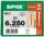 SPAX® Holzbauschrauben T30 Tellerkopf WIROX 0251010602505 6 mm x 250 mm, 50 St.