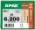 SPAX® Holzbauschrauben T30 Tellerkopf WIROX 0251010602005 6 mm x 200 mm, 50 St.