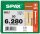 SPAX® Holzbauschrauben T30 Tellerkopf WIROX 0251010602805 6 mm x 280 mm, 50 St.