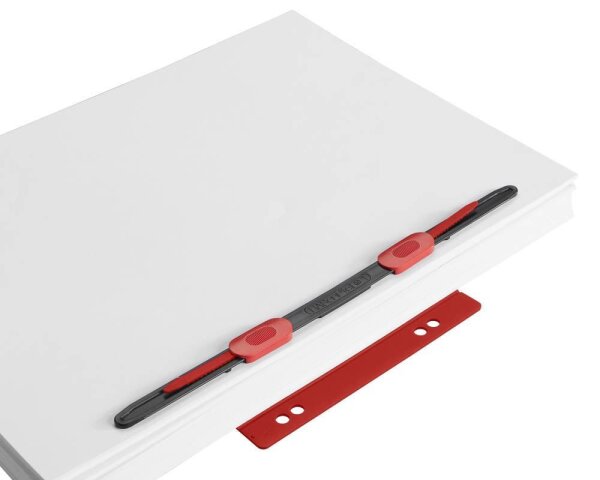 HASenPfeil ® 1 Heftstreifen für 500 Blatt rot Kunststoff, 20 St.