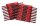 HASenPfeil ® 1 Heftstreifen für 500 Blatt rot Kunststoff, 20 St.