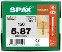 SPAX® Universalschrauben T20 Tellerkopf WIROX 0251010500875 5 mm x 87 mm, 150 St.