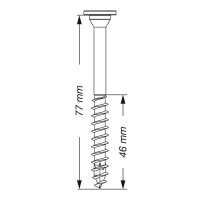 SPAX® Universalschrauben T20 Tellerkopf WIROX 0251010500775 5 mm x 77 mm, 150 St.