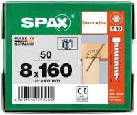 SPAX® Holzbauschrauben T40 Zylinderkopf WIROX 1221010801605 8 mm x 160 mm, 50 St.