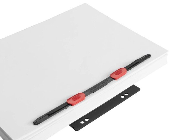 HASenPfeil ® 1 Heftstreifen für 500 Blatt schwarz Kunststoff, 20 St.