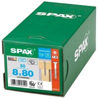 SPAX® Universalschrauben T40 Senkkopf Edelstahl A2 0197000800805 8 mm x 80 mm, 50 St.