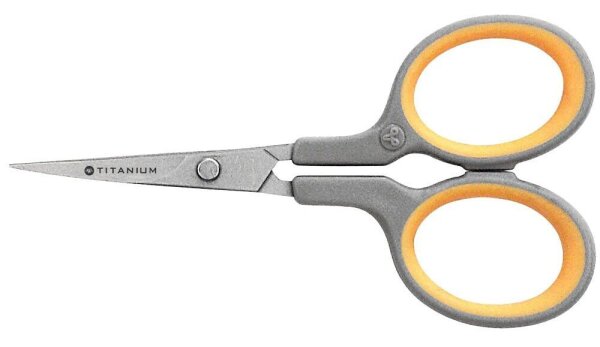 WESTCOTT Silhouettenschere TITANIUM Super grau-gelb 10,0 cm