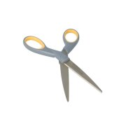 WESTCOTT Papierschere TITANIUM Super grau-gelb 18,0 cm