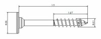 SPAX® Möbelverbindungsschrauben T20 Flachrückwandkopf 0681030400343 4 mm x 34 mm, 200 St.