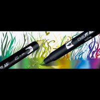 Tombow ABT Dual Brush-Pens farbsortiert, 6 St.
