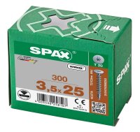 SPAX® Rückwandschrauben T20 Flachkopf WIROX 0151010350253 3,5 mm x 25 mm, 300 St.