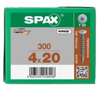 SPAX® Rückwandschrauben T20 Flachkopf WIROX 0151010400203 4 mm x 20 mm, 300 St.