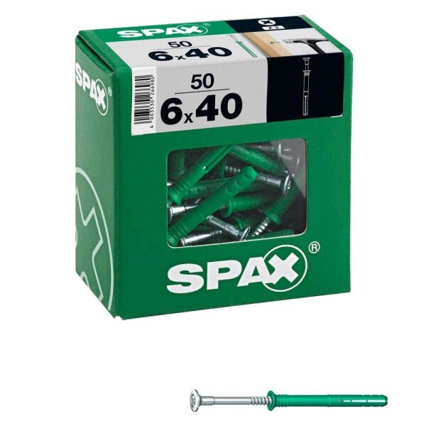 SPAX®  4861080600406 Nageldübel Ø 6 mm x 40 mm, 50 St.