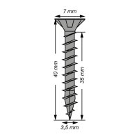 SPAX® Universalschrauben T20 Senkkopf BLAX 1191040350403 3,5 mm x 40 mm, 200 St.