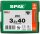 SPAX® Universalschrauben T20 Senkkopf BLAX 1191040350403 3,5 mm x 40 mm, 200 St.