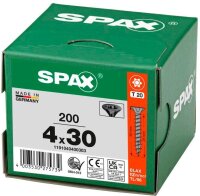 SPAX® Universalschrauben T20 Senkkopf BLAX 1191040400303 4 mm x 30 mm, 200 St.
