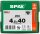 SPAX® Universalschrauben T20 Senkkopf BLAX 1191040450403 4,5 mm x 40 mm, 200 St.