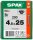 SPAX® Universalschrauben T20 Senkkopf BLAX 1191040450253 4,5 mm x 25 mm, 200 St.