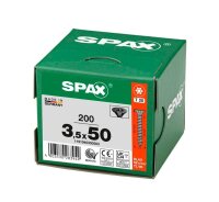 SPAX® Universalschrauben T20 Senkkopf BLAX 1191040350503 3,5 mm x 50 mm, 200 St.