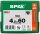 SPAX® Universalschrauben T20 Senkkopf BLAX 1191040450603 4,5 mm x 60 mm, 100 St.