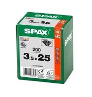 SPAX® Universalschrauben T20 Senkkopf BLAX 1191040350253 3,5 mm x 25 mm, 200 St.