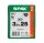 SPAX® Universalschrauben T20 Senkkopf BLAX 1191040350253 3,5 mm x 25 mm, 200 St.