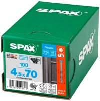 SPAX® Fassadenschrauben T20 Linsensenkkopf BLAX A2 25170404507021 4,5 mm x 70 mm, 100 St.