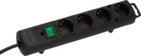 brennenstuhl Comfort-Line Plus 4-fach Steckdosenleiste mit Schalter 2,0 m schwarz