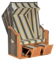 Sunny Smart® Strandkorb Rustikal 50 Basic dunkelgrau,...
