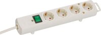 brennenstuhl Comfort-Line Plus 4-fach Steckdosenleiste mit Schalter 2,0 m weiß