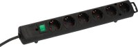brennenstuhl Comfort-Line Plus 6-fach Steckdosenleiste mit Schalter 2,0 m schwarz