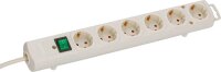 brennenstuhl Comfort-Line Plus 6-fach Steckdosenleiste mit Schalter 2,0 m weiß