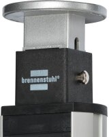 brennenstuhl Tower Power 3-fach Tischsteckdose 2,0 m silber