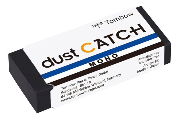 Tombow Radiergummi MONO dust CATCH schwarz, 1 St.