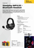 Steelplay IMPULSE Gaming-Headset schwarz