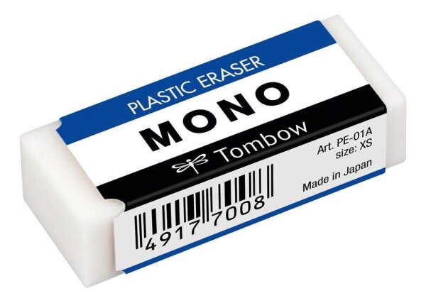 Tombow Radiergummi MONO XS weiß, 1 St.