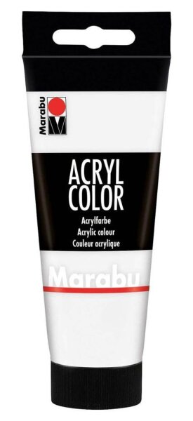 Marabu Acrylfarbe weiß 100 ml, 1 St.
