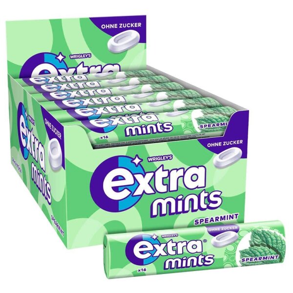 extra® mints Bonbons 24x 16 Dragees, 24 St.