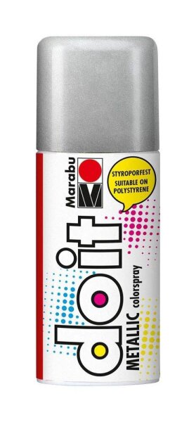 Marabu Do it Metallic Acrylspray Sprühfarbe silber, 1 St.