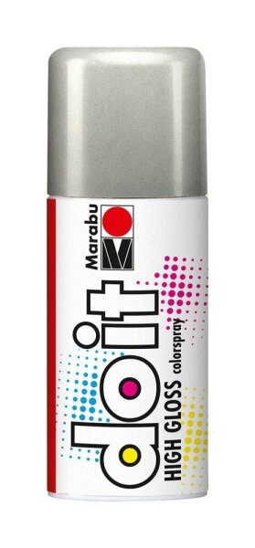 Marabu Do it High Gloss Acrylspray Sprühfarbe silber, 1 St.