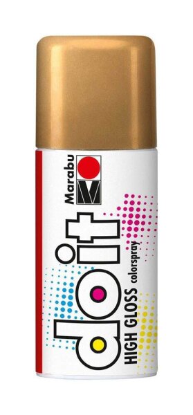 Marabu Do it High Gloss Acrylspray Sprühfarbe gold, 1 St.