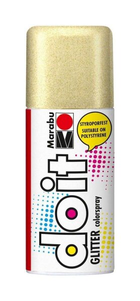 Marabu Do it Glitter Acrylspray Sprühfarbe gold 150,0 ml, 1 St.