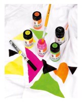Marabu Neon Stoffmalfarben farbsortiert, 5 St.
