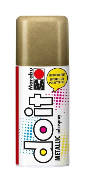 Marabu Do it Metallic Acrylspray Sprühfarbe gold, 1 St.