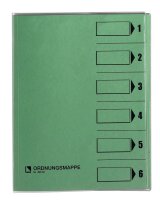 bene Ordnungsmappe 6 Fächer grün, 1 St.