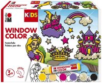 Marabu Prinzessin Fenstermalfarben farbsortiert 6 x 25,0 ml