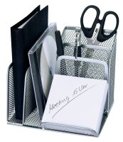 WEDO Schreibtisch-Organizer Office silber Metall 4...