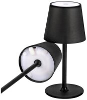 Idena LED Akku-Tischleuchte schwarz